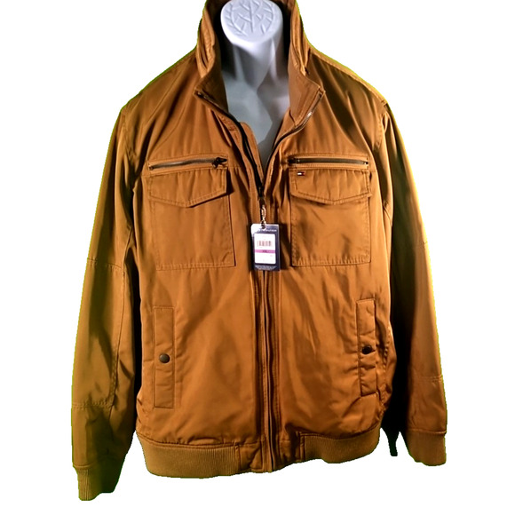 Tommy Hilfiger Men’s Brown (cooper) Bomber Jacket – Size 2XL – New With Tags - Picture 1 of 10